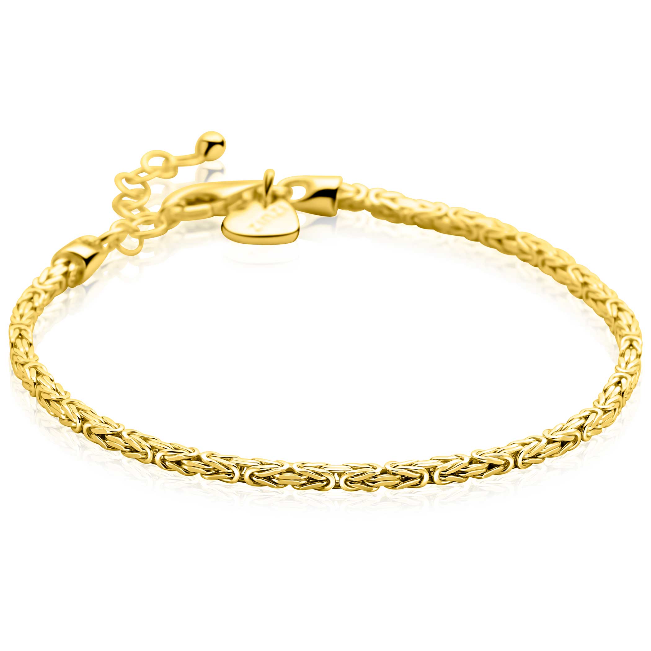 ZINZI Verguld Zilveren Armband 17-20cm - ZIA2846G