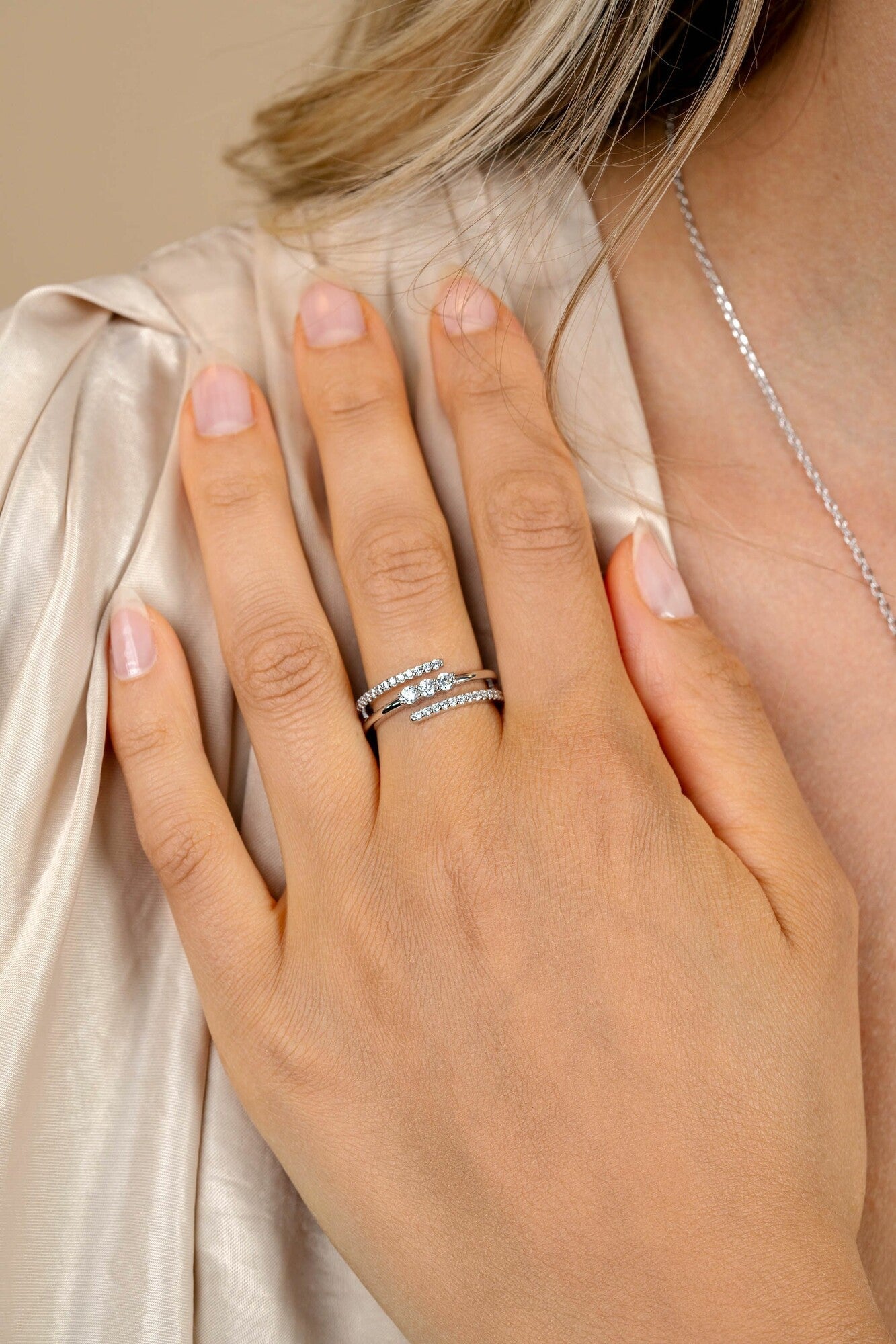 ZINZI Zilveren Ring met Witte Zirkonia - ZIR2645