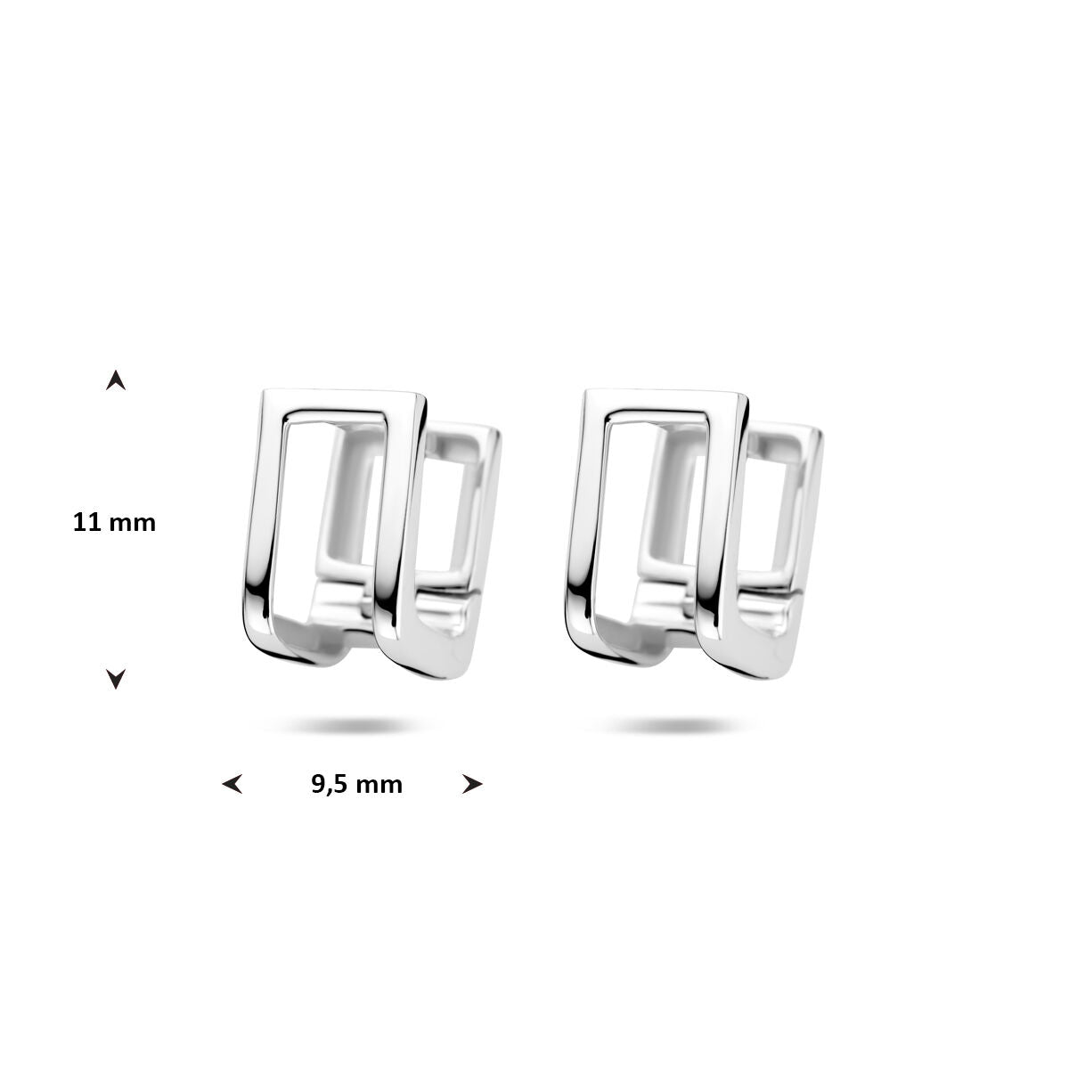 Fantasy Collection Oorbellen 11 mm zilver