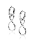 ZINZI zilveren oorbedels infinity 20mm ZICH2717 (zonder oorringen) - PansiteNederland.nl