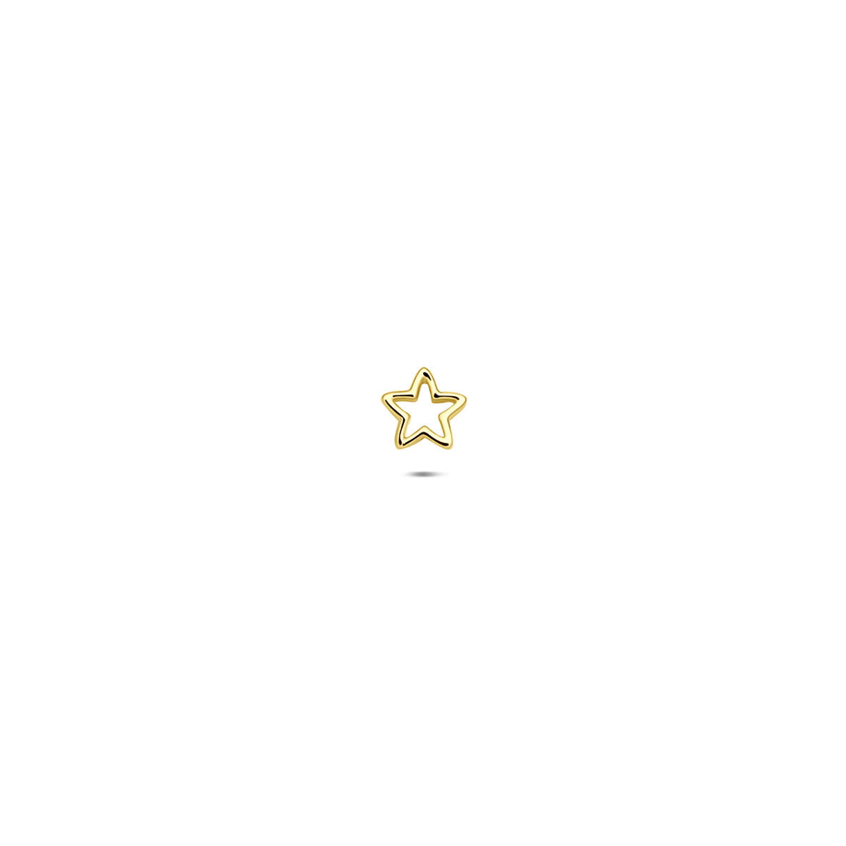 Fantasy Collection Flat back piercing ster 3,5 mm 14K geelgoud