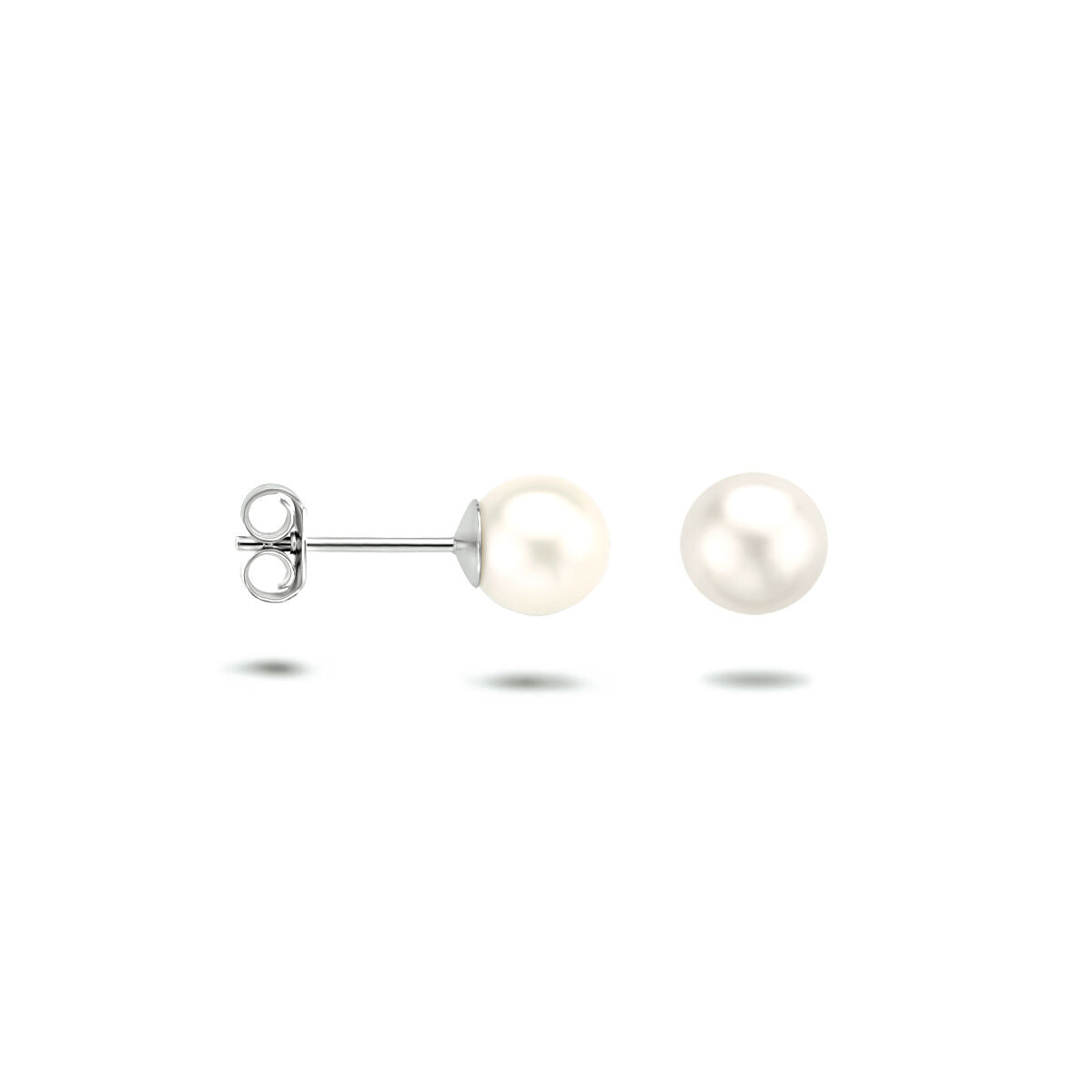 Fantasy Collection Oorbellen parel zilver
