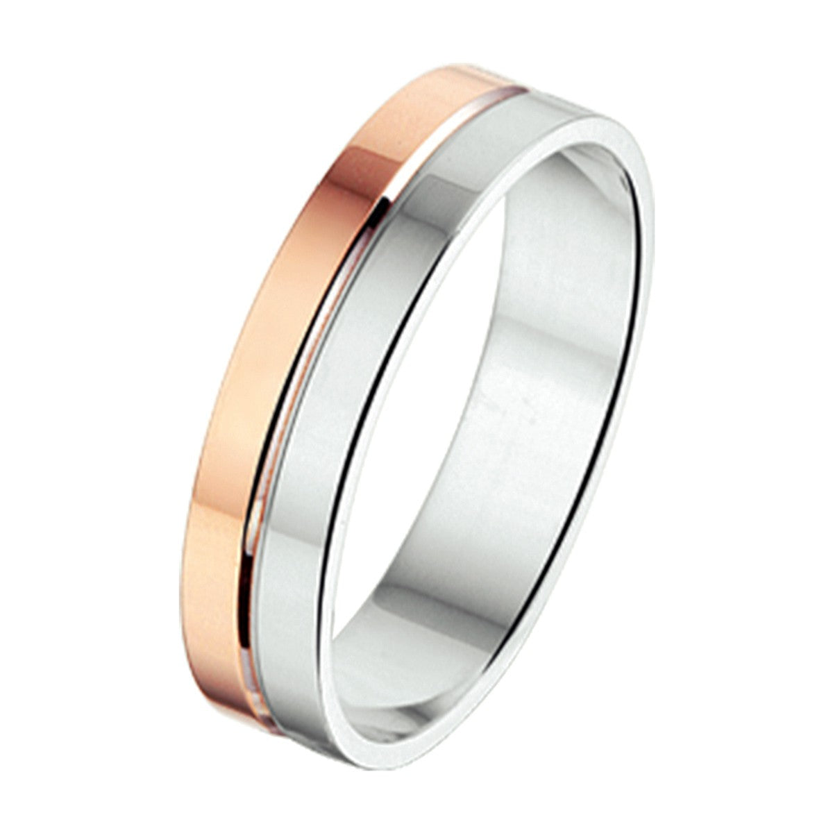 Fantasy Collection Ring 4 mm goud met zilver