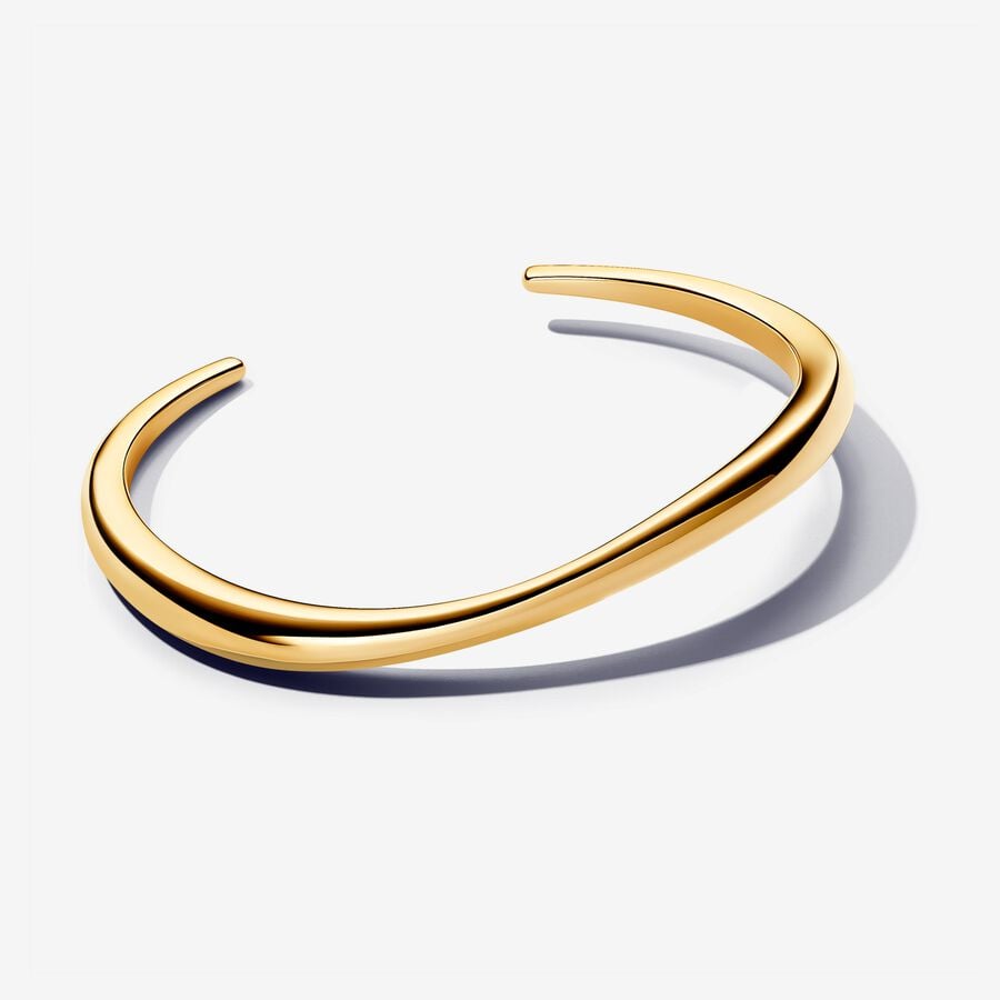 Pandora Organisch Gevormde Open Bangle goudverguld - 563310C00