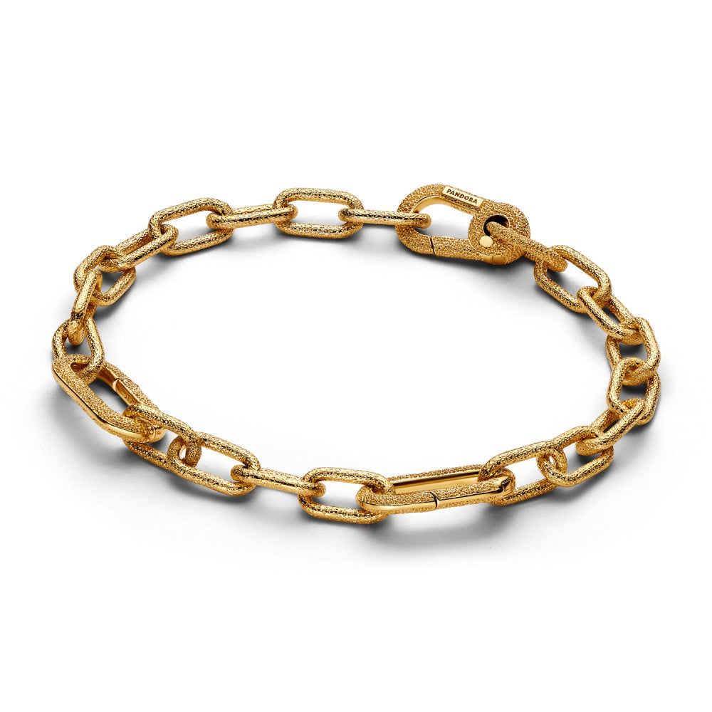 Pandora Schakelarmband met kleine schakels goudverguld - 563829C00
