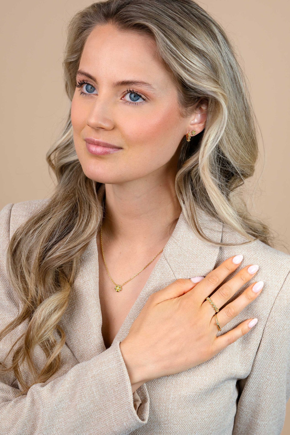 ZINZI Verguld Zilveren Ring met Witte Zirkonia ZIR2873Y