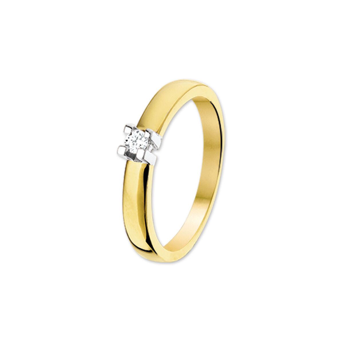 14K Bicolor Gouden Diamanten Ring
