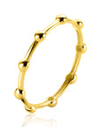ZINZI Gold 14 krt gouden ring met afwisselend bolletjes 2,4mm breed ZGR484 - PansiteNederland.nl