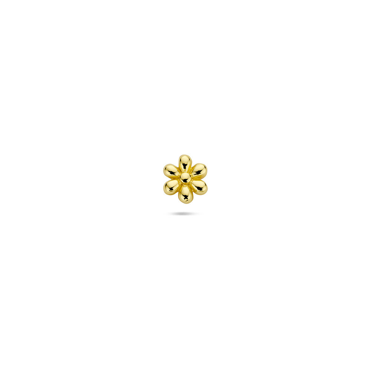 Fantasy Collection Flat back piercing bloem 5 mm 1 micron zilver verguld