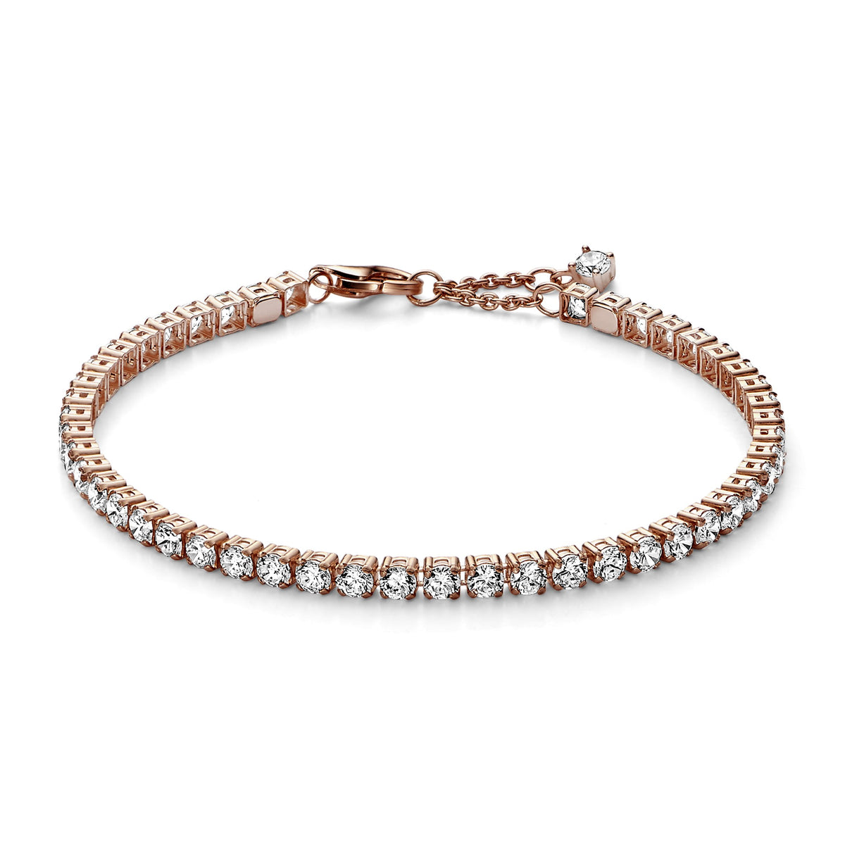 Pandora Sprankelende tennisarmband roségoudverguld
