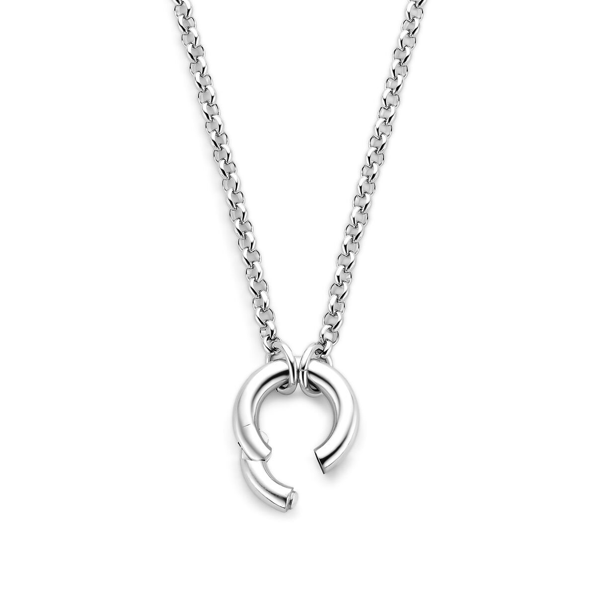 Fantasy Collection Gerhodineerd Zilveren Ketting 1342090