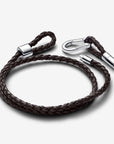 Pandora Moments Bruine Geweven Leren Armband 593338C01 - PansiteNederland.nl
