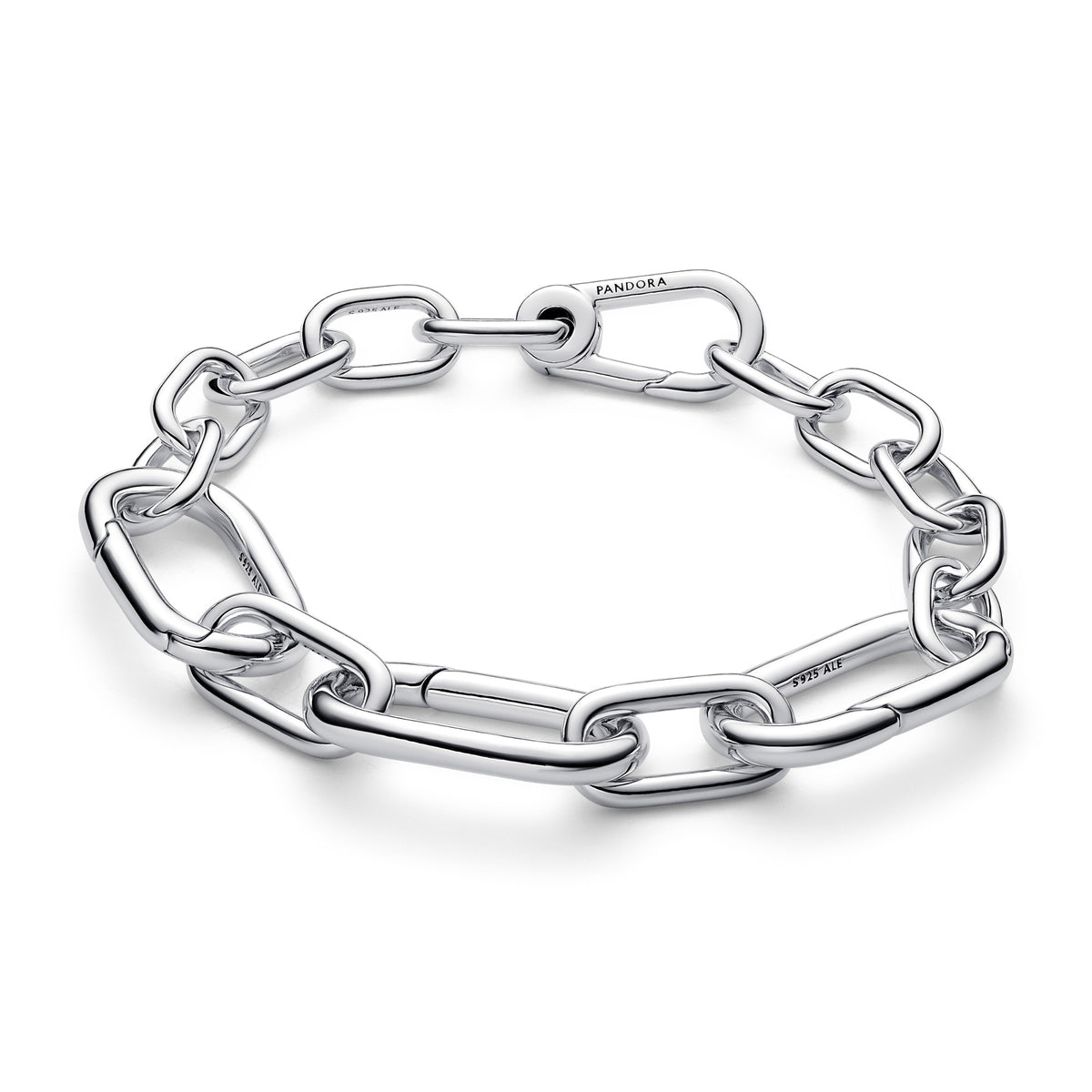 Pandora Schakelarmband met grote schakels zilver