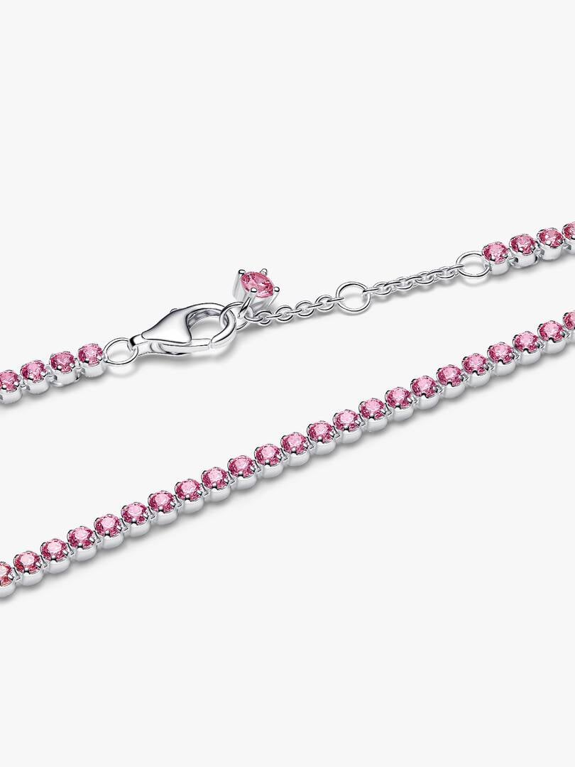 Pandora Kleine Roze Tennisarmband zilver - 593927C02