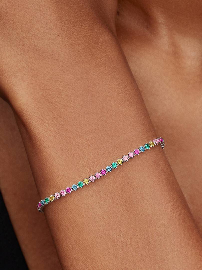Pandora Regenboog Tennisarmband zilver 593927C03