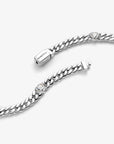 Pandora Cubaanse Schakelarmband 594226C01 – Zilver met Hartjes
