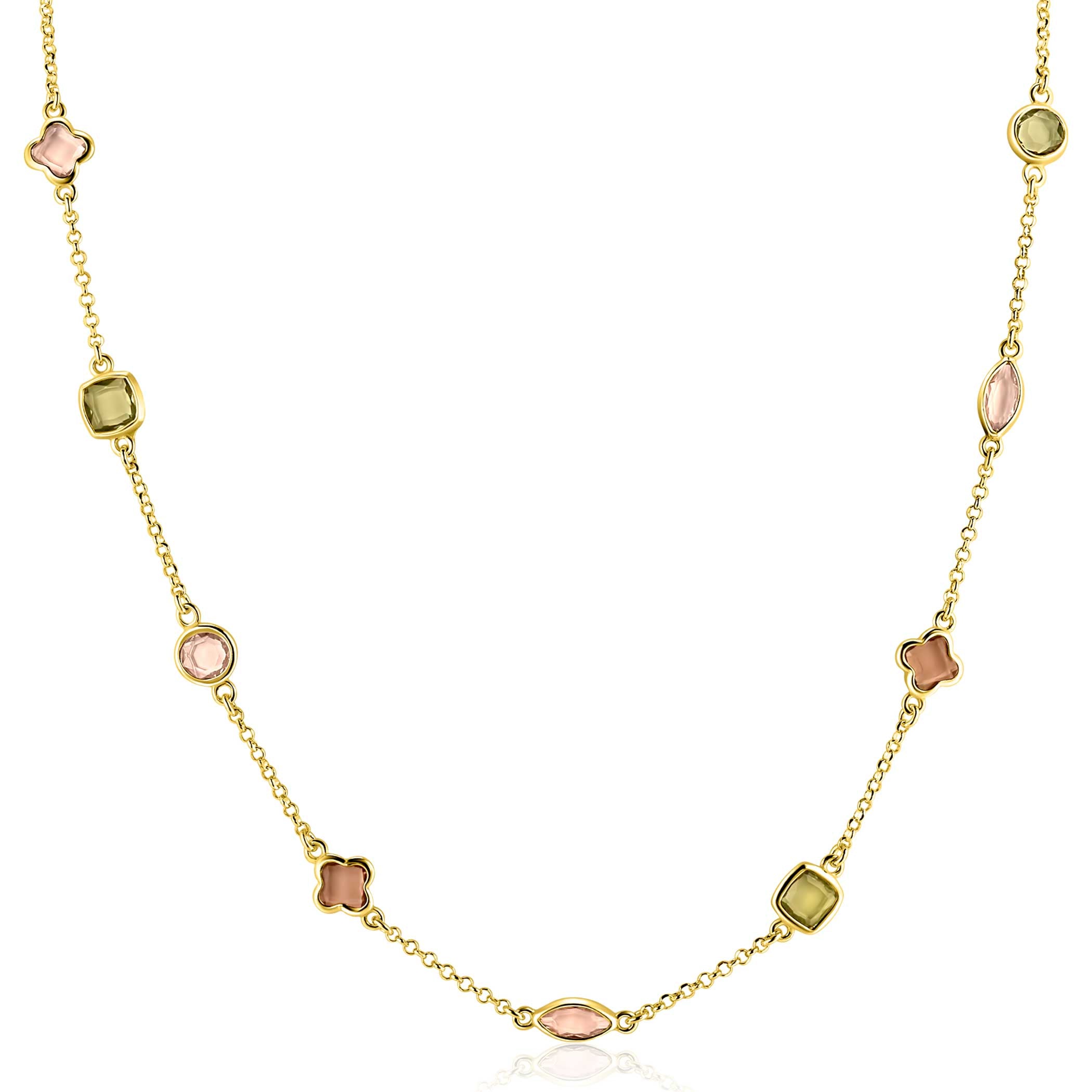 ZINZI Verguld Zilveren Ketting ZIC2771