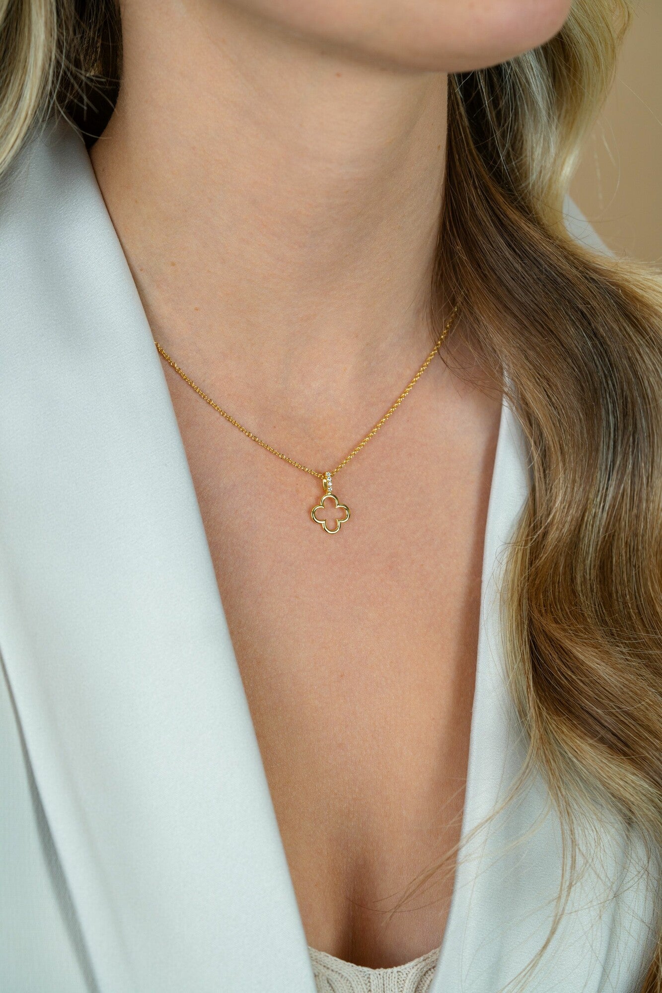 ZINZI Verguld Zilveren Ketting 42-45 cm - ZIC2743