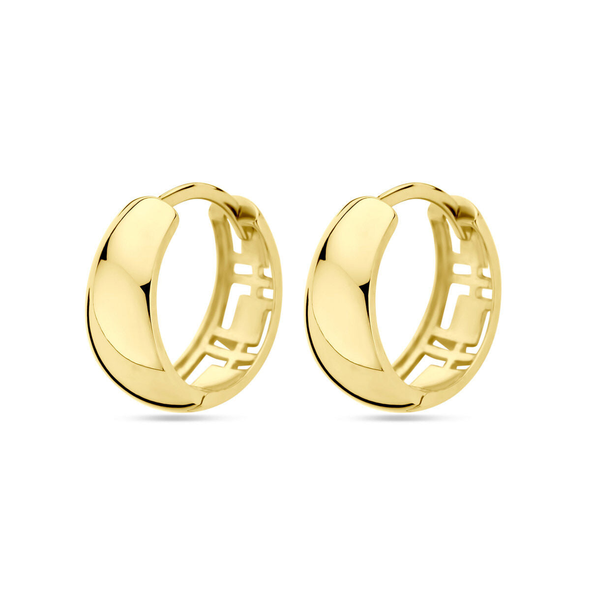 Oorbellen 13 mm 14K geelgoud