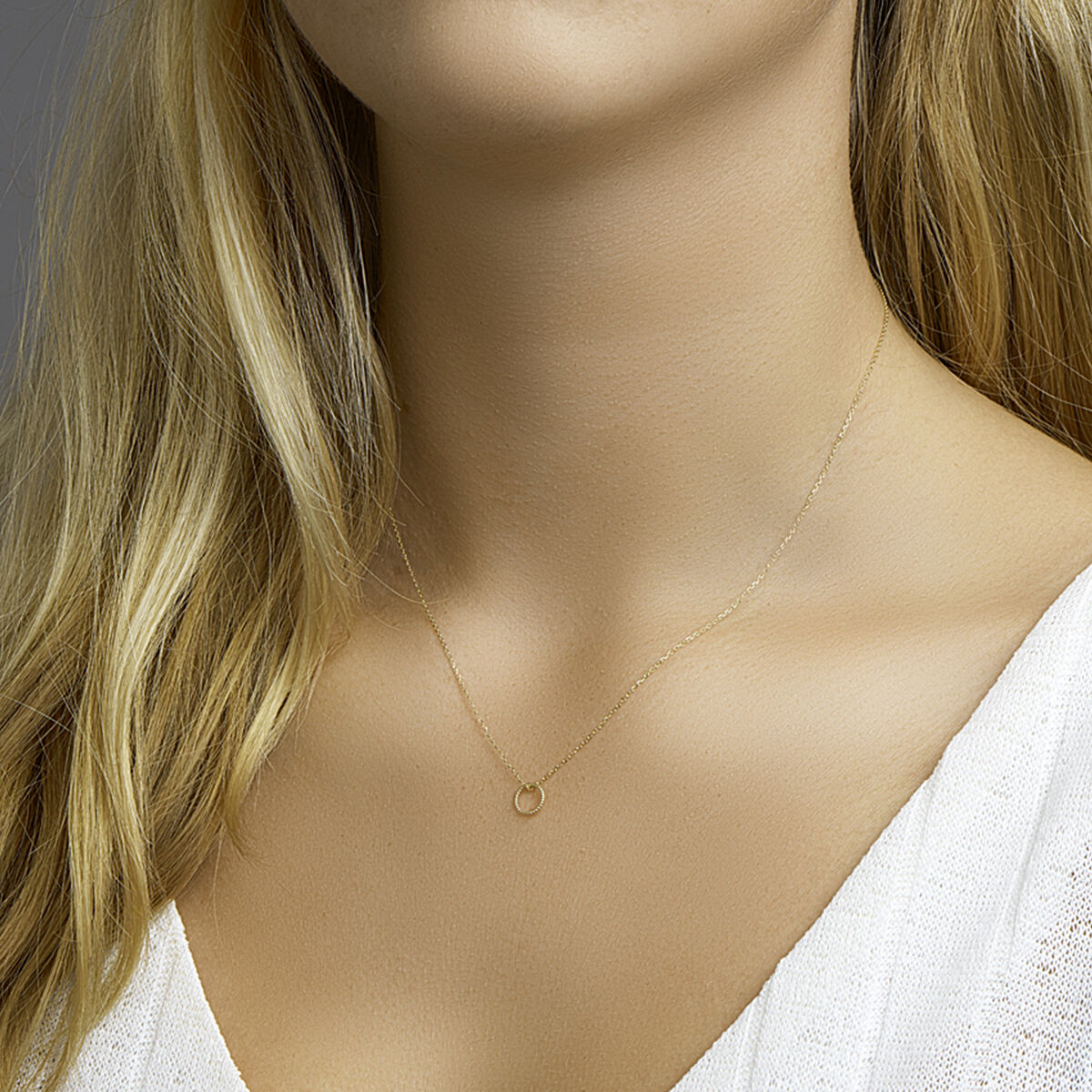Fantasy Collection Collier rondje 40 - 42 - 44 cm 14K geelgoud