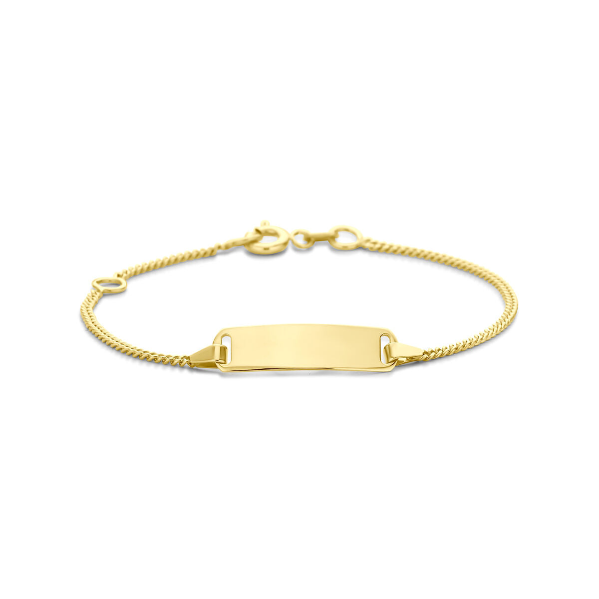 Fantasy Collection Graveerarmband plaat 5,0 mm 11 - 13 cm 14K geelgoud