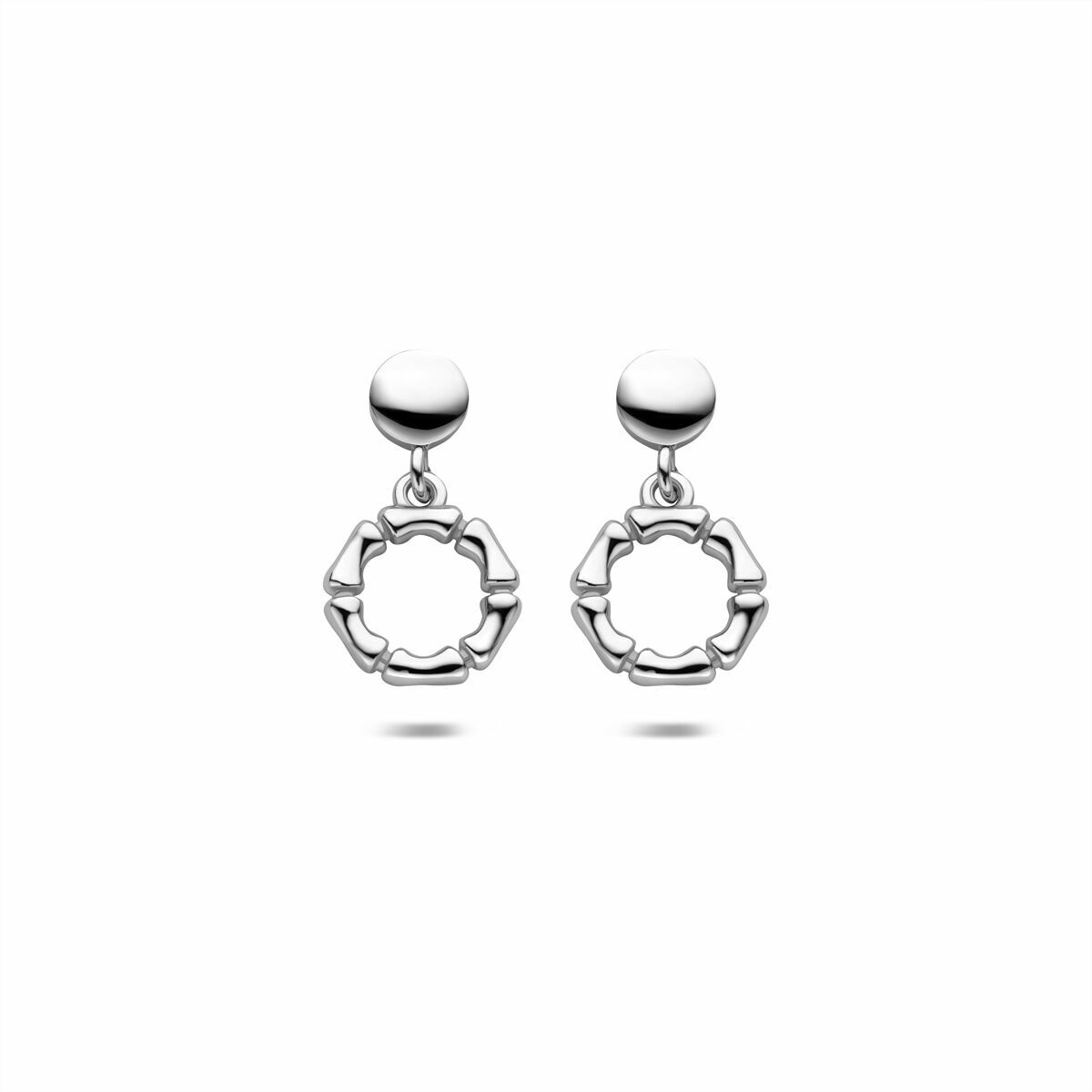 Fantasy Collection Hangende oorbellen 18 mm zilver