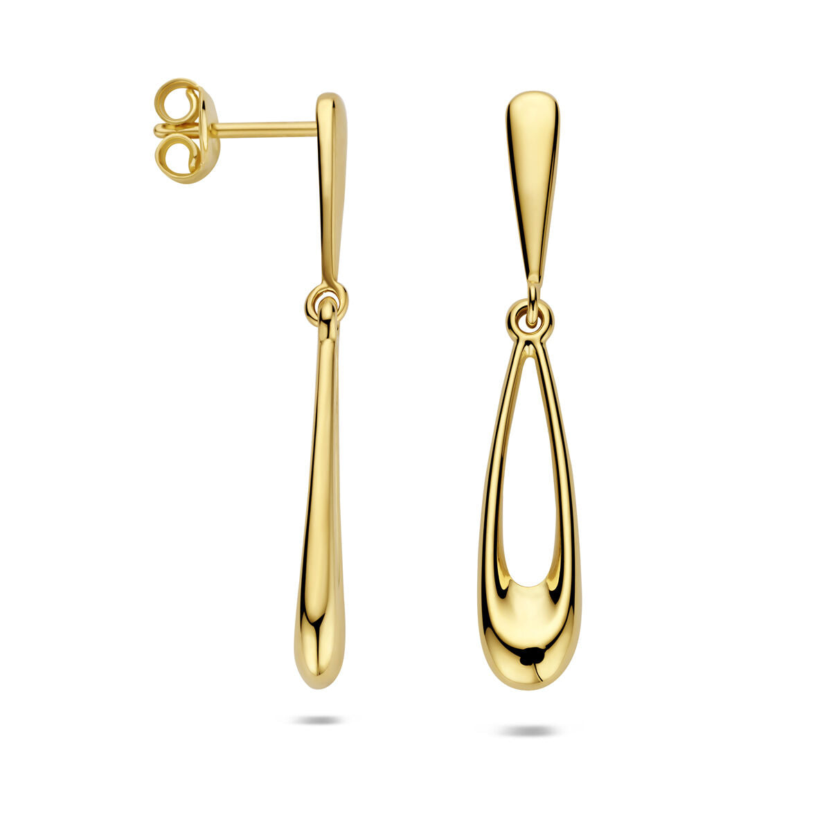Fantasy Collection Hangende oorbellen 35 mm 14K geelgoud
