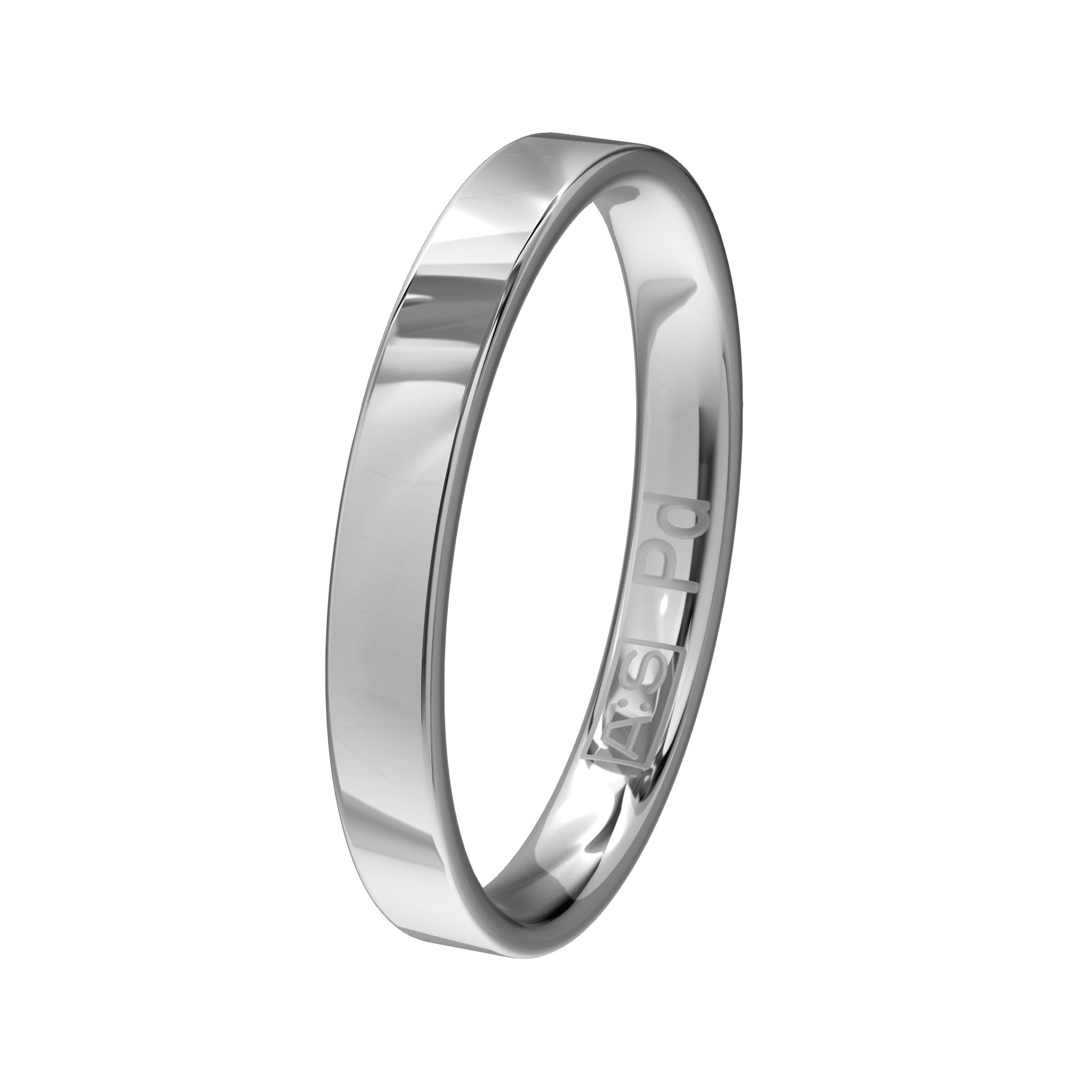 Aller Spanninga Trouwring 101 Palladium 585