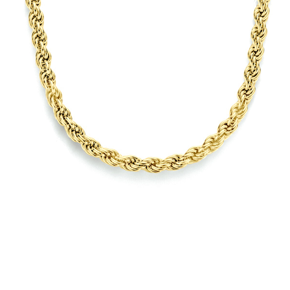 Fantasy Collection Collier koord 2,5 mm 3 micron zilver verguld