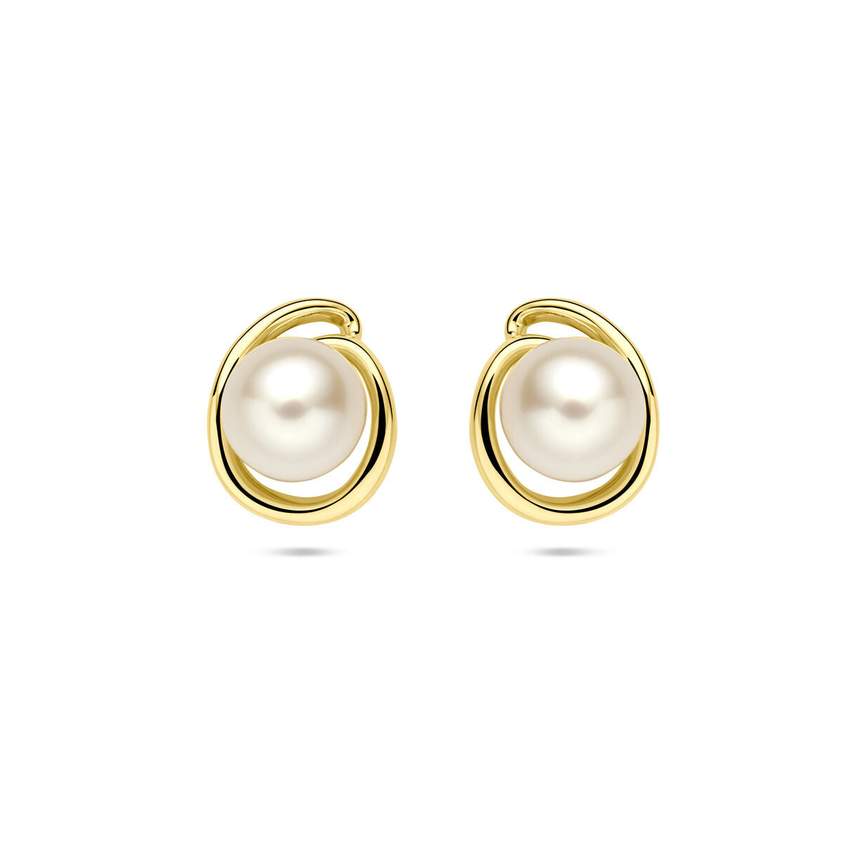 Fantasy Collection Oorbellen parel 7,5 mm 14K geelgoud
