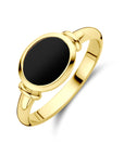 14K Geelgouden Ring Onyx Massief 4032133 - PansiteNederland.nl
