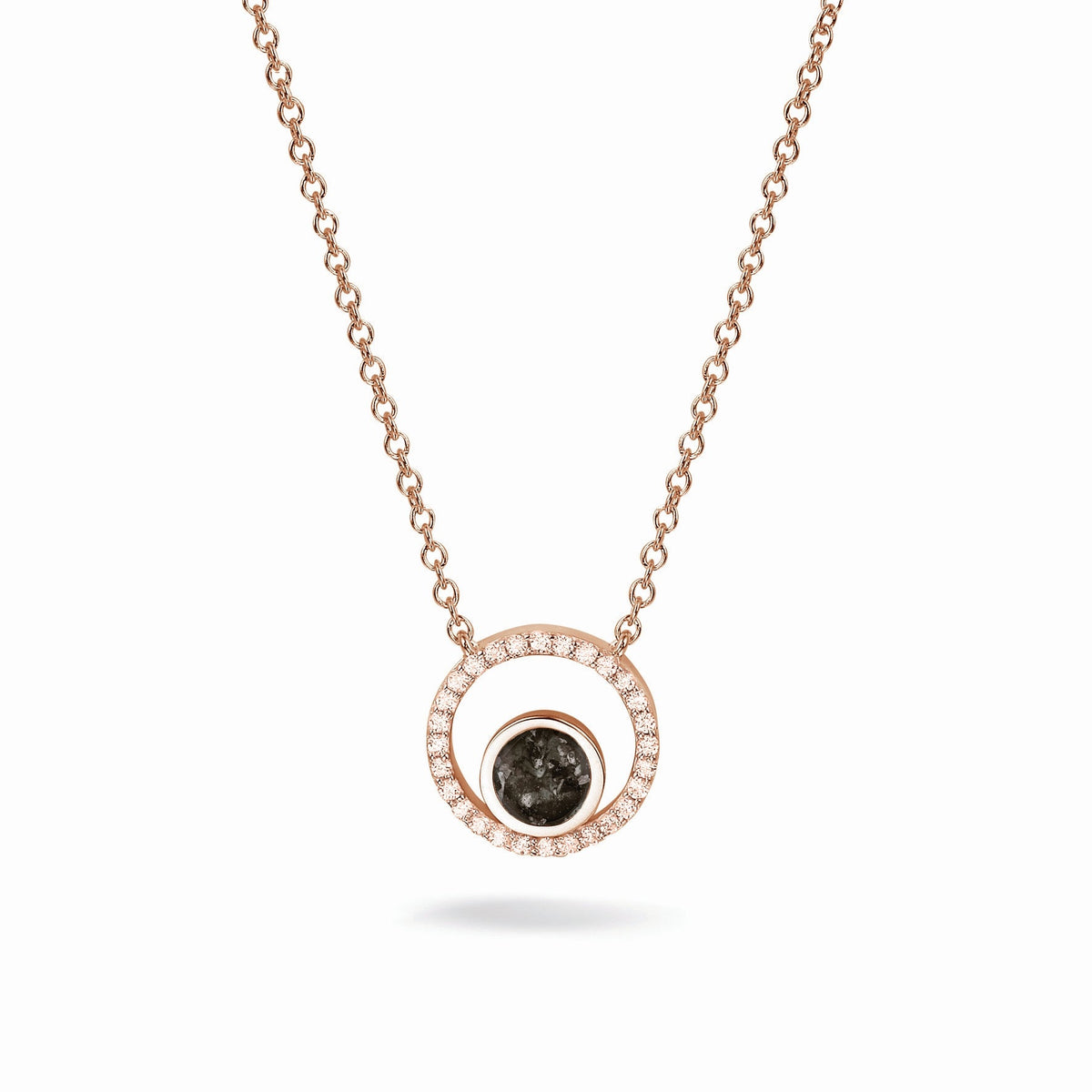 See You Ashanger cirkel met steen roségoud verguld – 601 – afbeelding 1