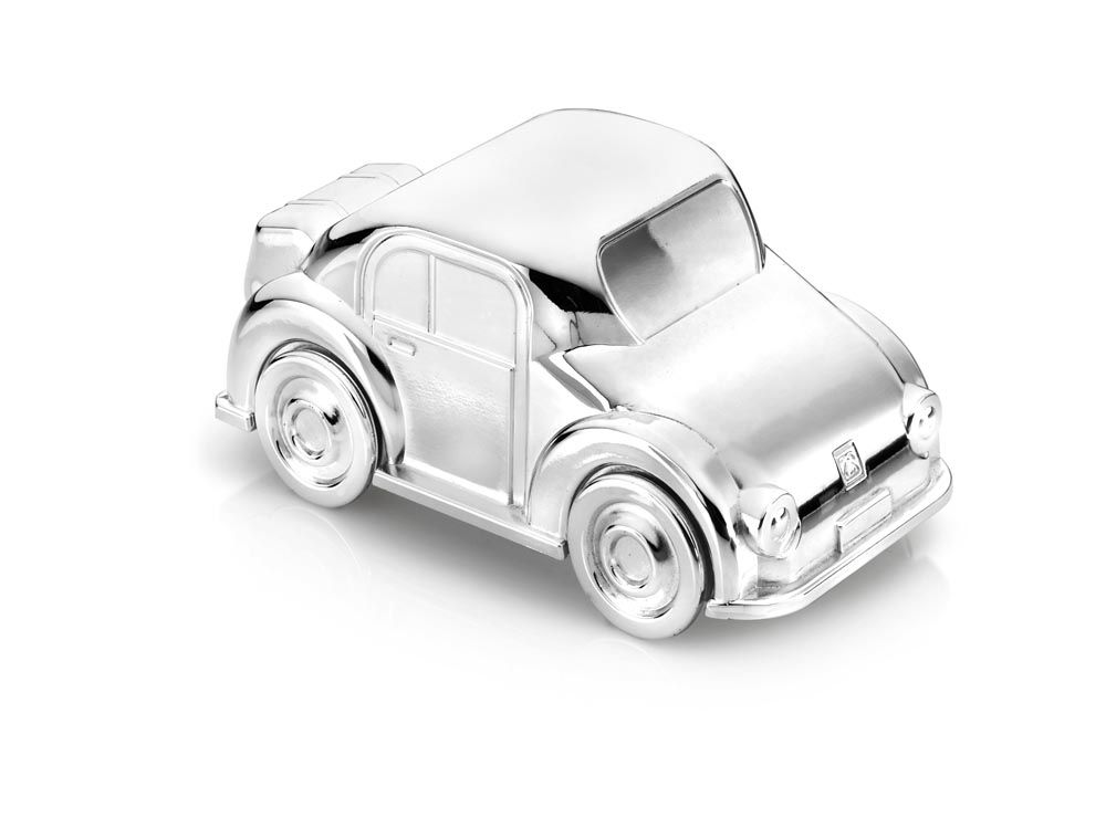 Zilverstad Spaarpot Auto Verzilverd - 6024261