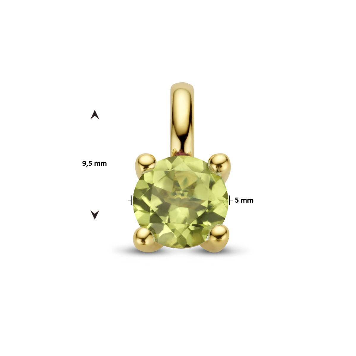 Fantasy Collection Hanger peridot 14K geelgoud