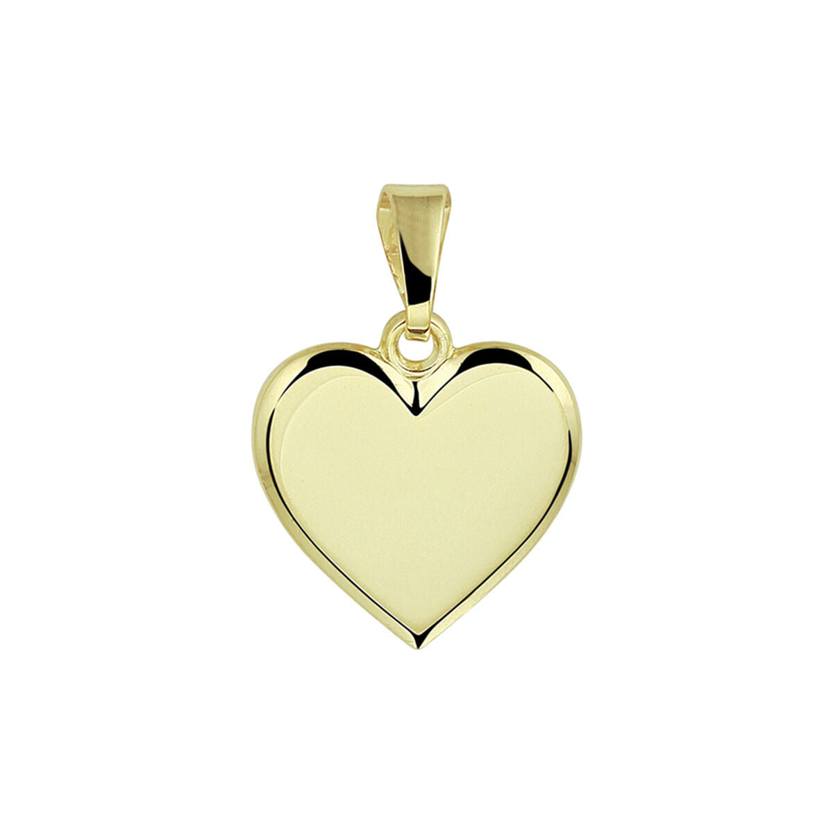 14K geelgoud graveerhanger hartje 4019928