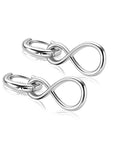 ZINZI zilveren oorbedels infinity 20mm ZICH2717 (zonder oorringen) - PansiteNederland.nl
