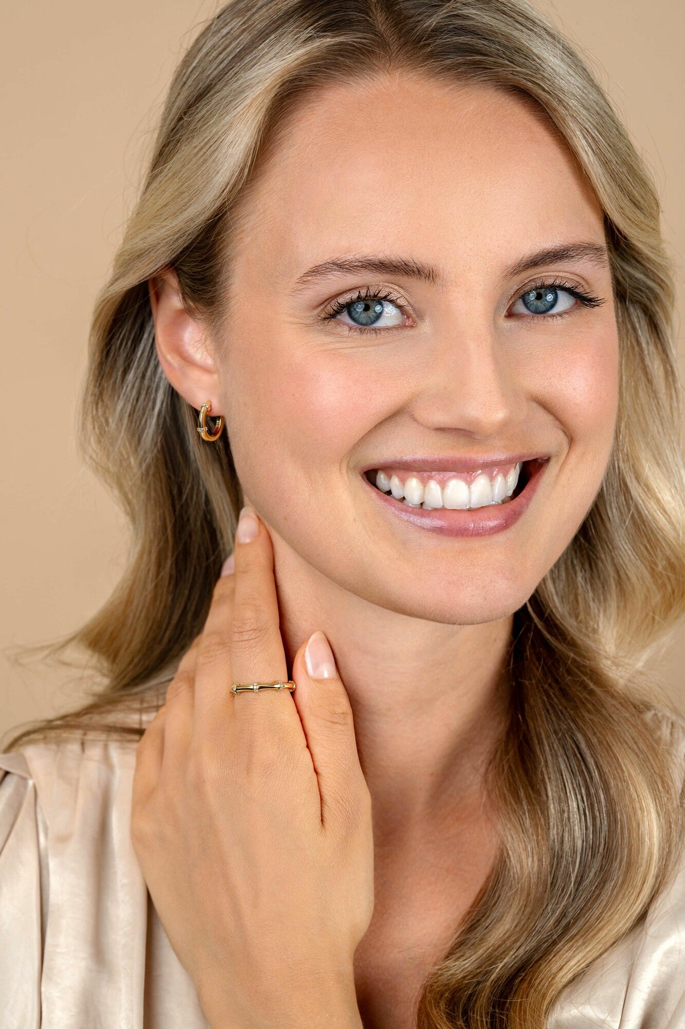 ZINZI Verguld Zilveren Ring met Witte Zirkonia - ZIR2687Y