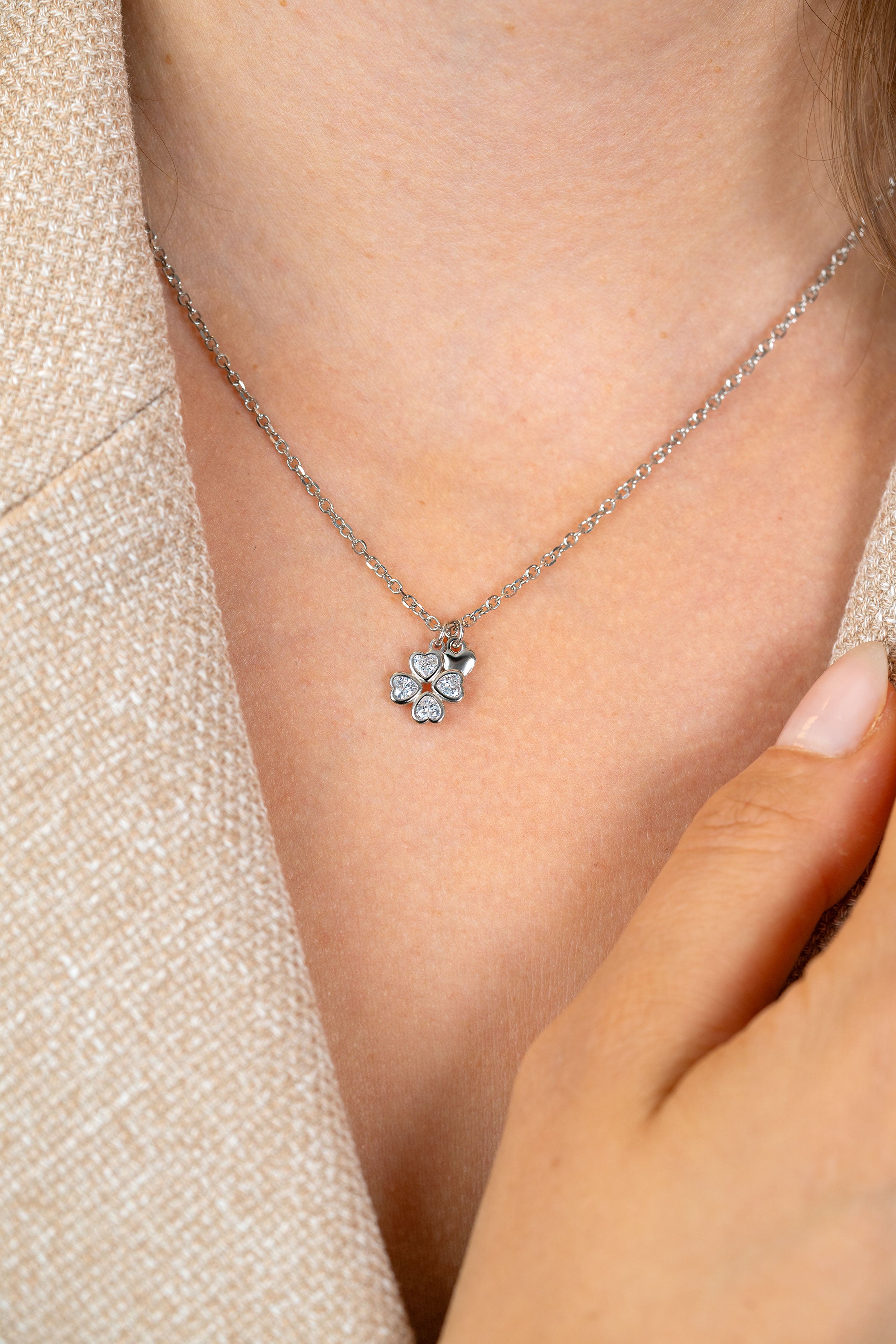 ZINZI Zilveren Ketting met Hart ZIC2783