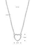 Zilveren Collier hartje 1,3 mm 41 + 4 cm - 1322374 - PansiteNederland.nl