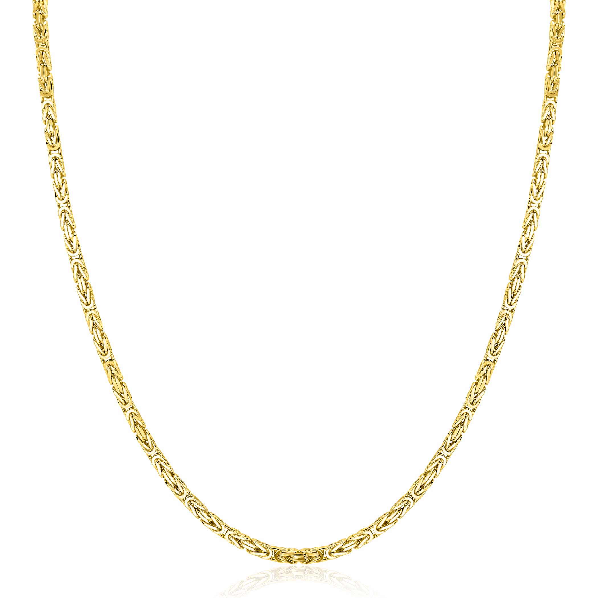 ZINZI Verguld Zilveren Ketting - ZIC2846G