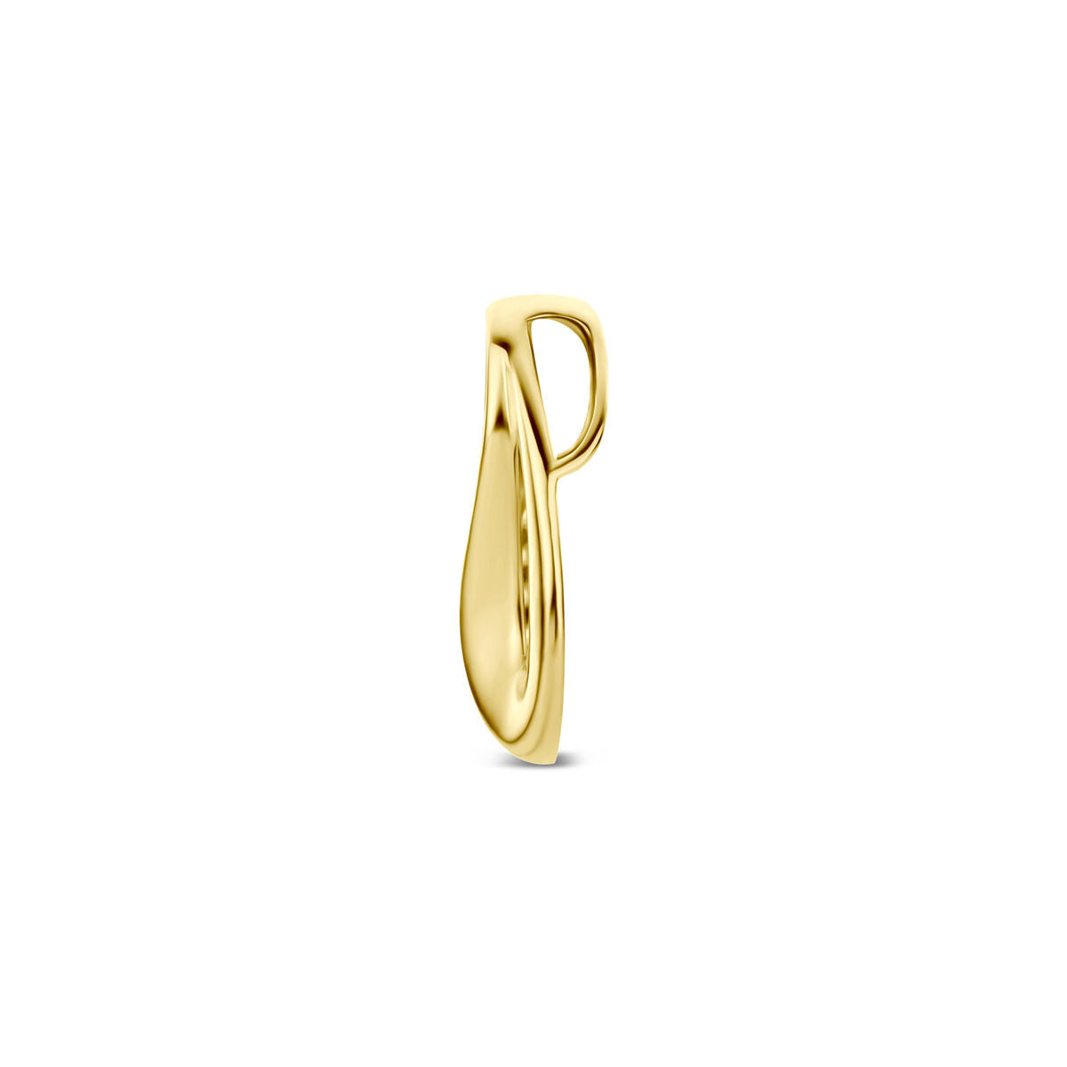 Hanger zirkonia 9K geelgoud 12 mm 8 mm