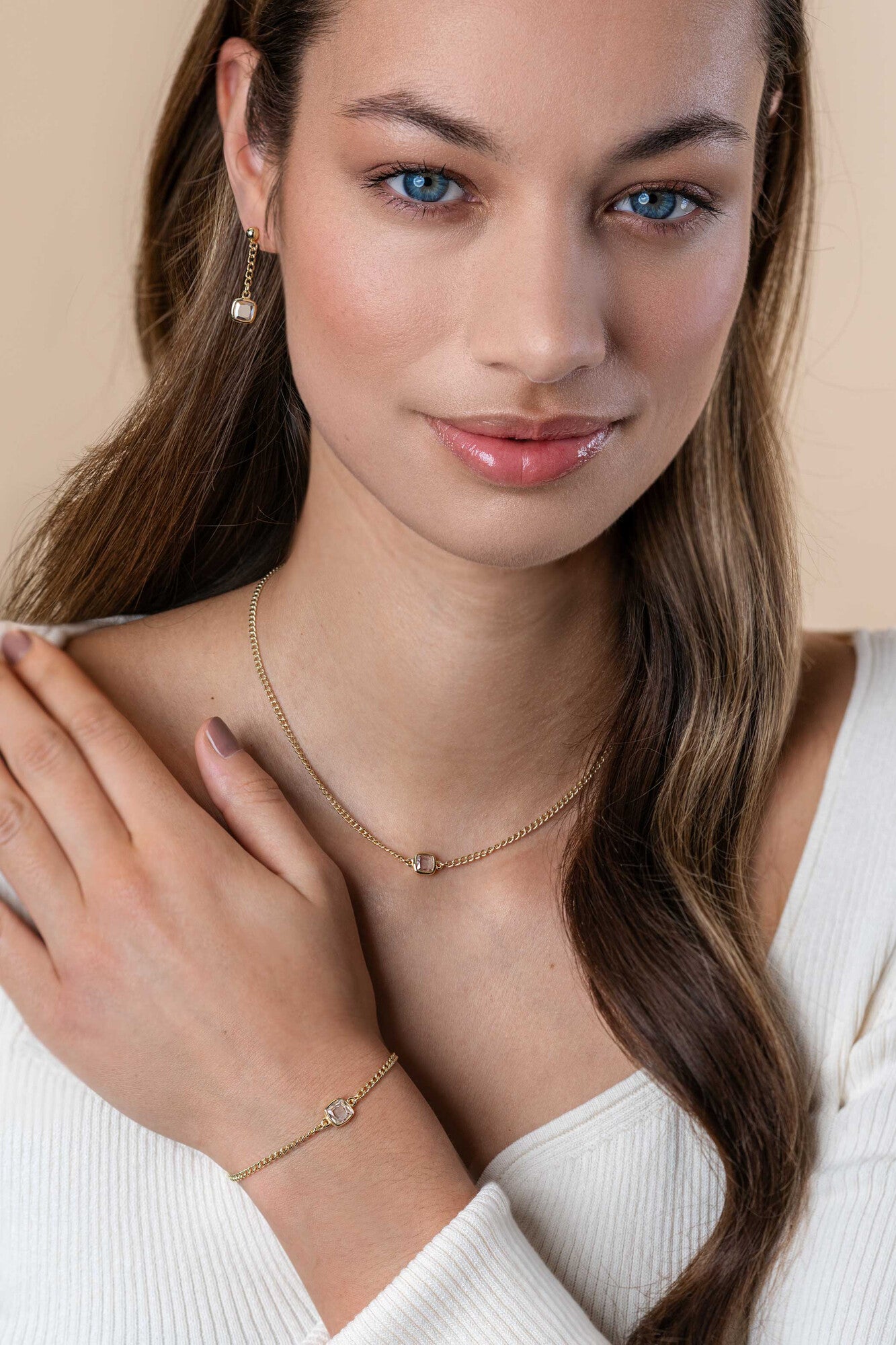 ZINZI Verguld Zilveren Armband 16-19 cm - ZIA2417Y