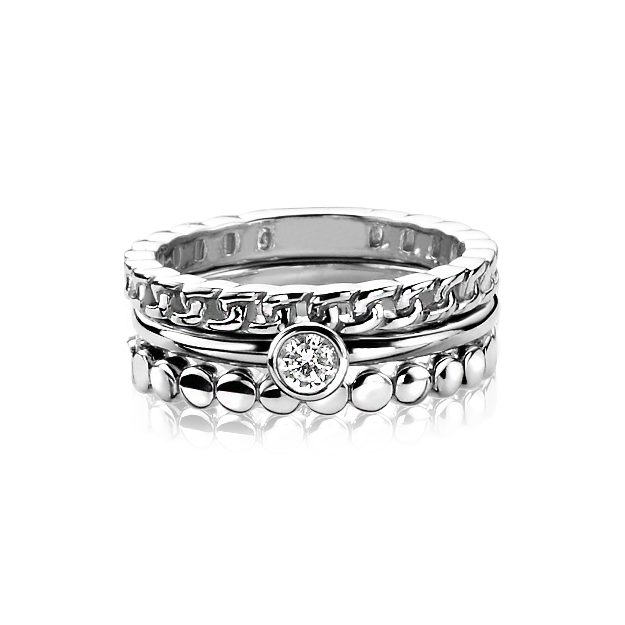 ZINZI Zilveren Ring - ZIR1176