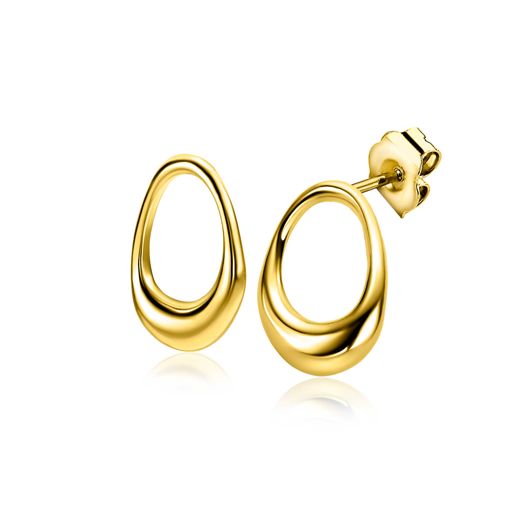 ZINZI Verguld Zilveren Oorbellen 17mm - ZIO2670G