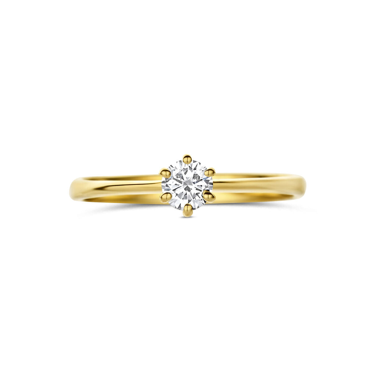 Fantasy Collection Ring lab grown diamant 0.25ct g vs 14K geelgoud