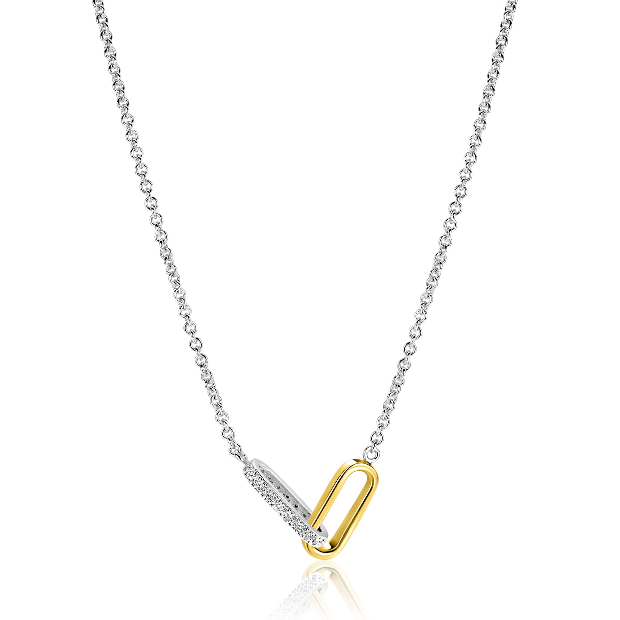 ZINZI Zilveren Ketting 42-45cm - ZIC2758