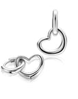 ZINZI zilveren oorbedels open hartvorm 14mm ZICH2718 (zonder oorringen) - PansiteNederland.nl