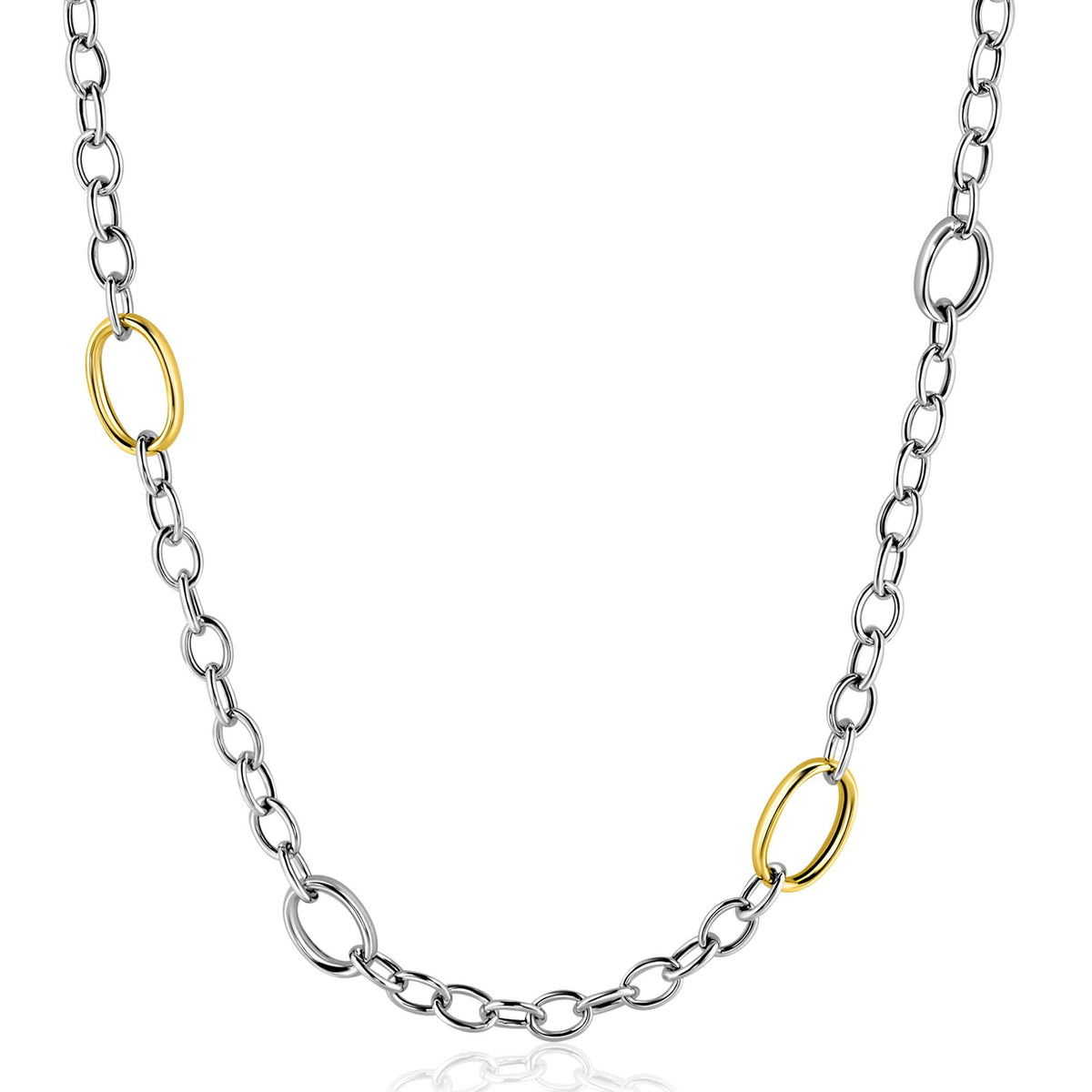 ZINZI Zilveren Schakelketting ZIC2785