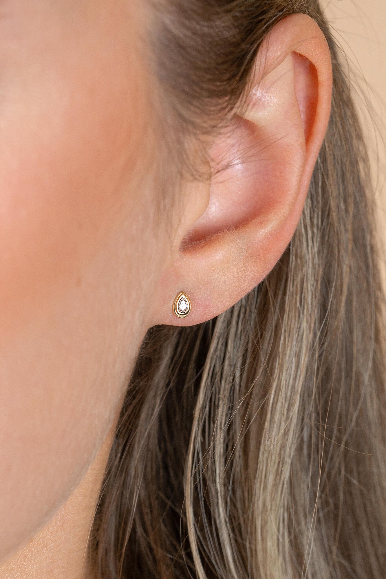ZINZI 14K Gouden Oorbellen ZGO559 wit