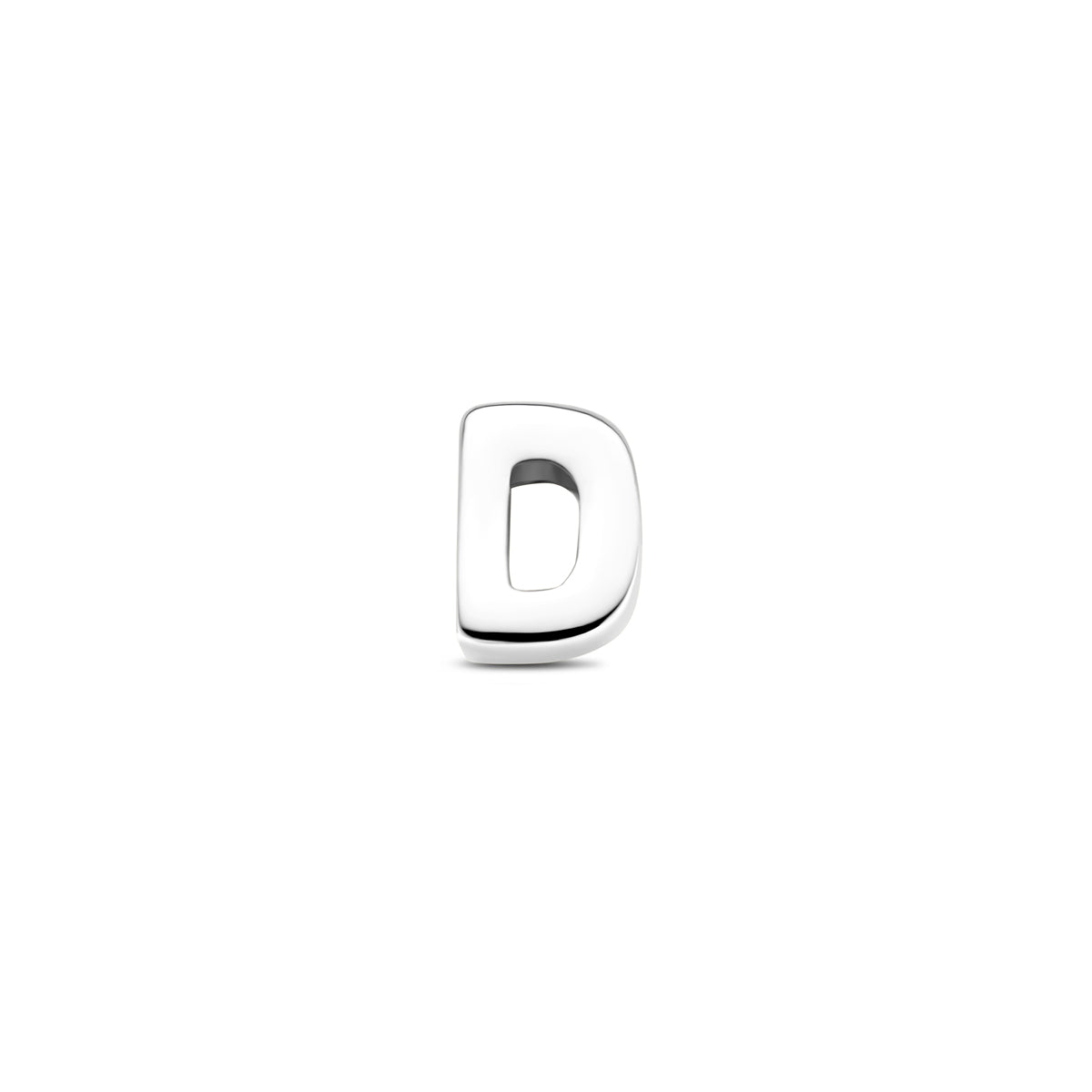 Hanger letter D 6 mm zilver #Letter_D